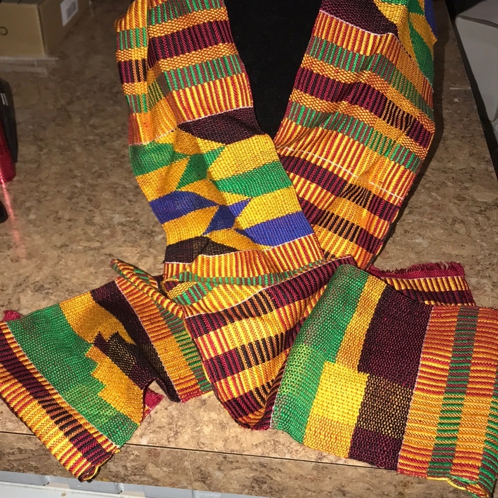 Beautiful Unisex Kente Cloth Scarf
